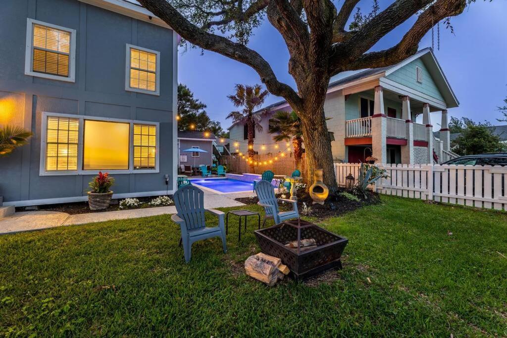 5/3 With A Heated Pool 2 Min From Beach, Updated Galveston Eksteriør bilde