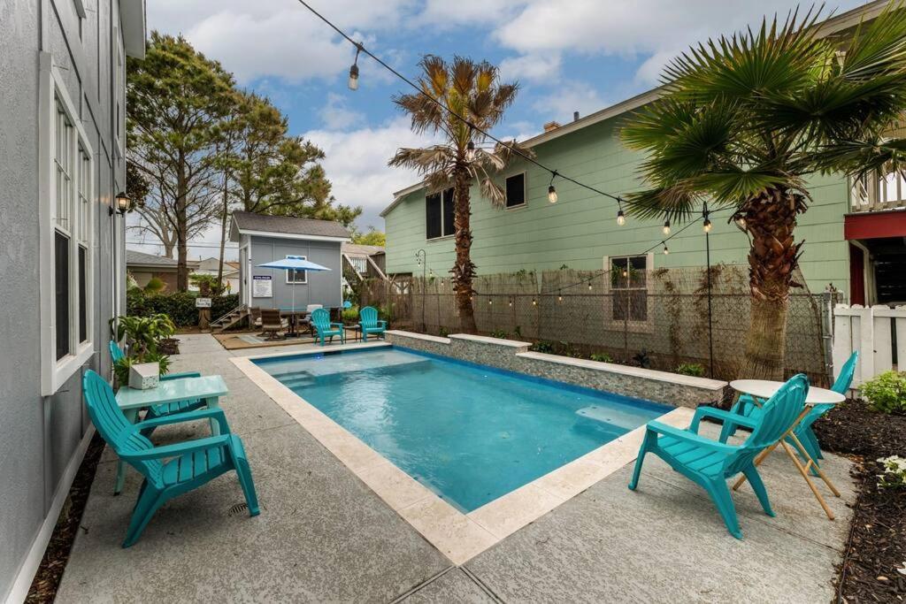 5/3 With A Heated Pool 2 Min From Beach, Updated Galveston Eksteriør bilde