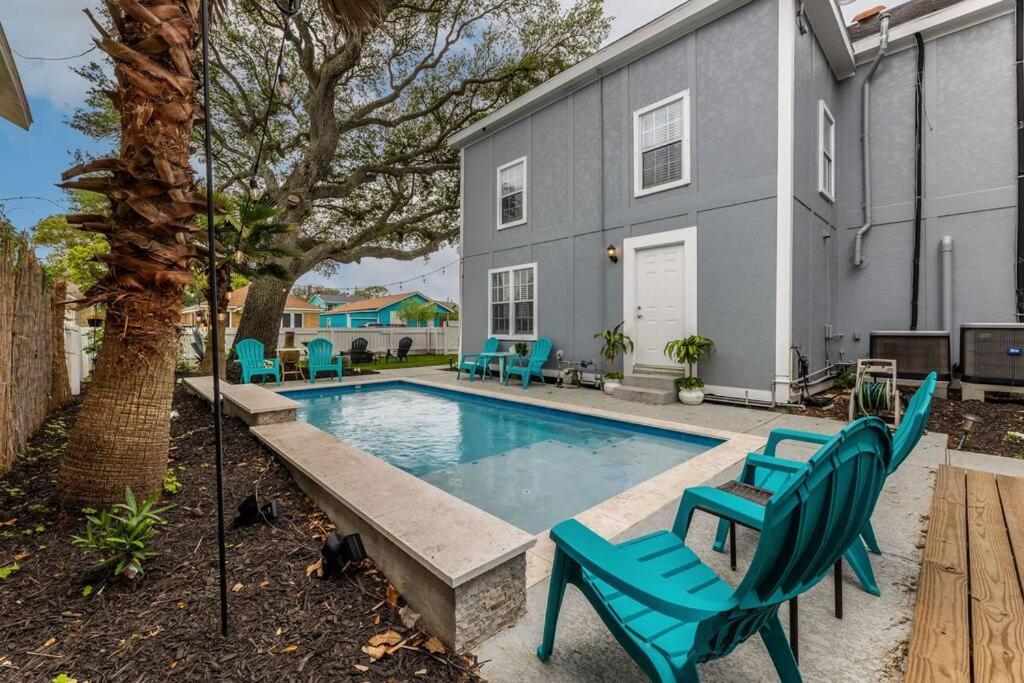 5/3 With A Heated Pool 2 Min From Beach, Updated Galveston Eksteriør bilde