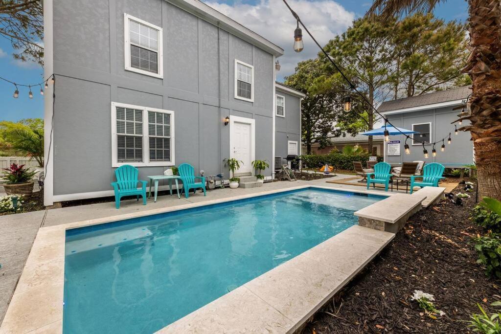 5/3 With A Heated Pool 2 Min From Beach, Updated Galveston Eksteriør bilde